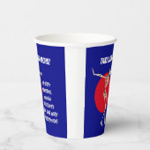 Bowing Skeleton Krass Tech Wertschätzung Pappbecher (Rechts)