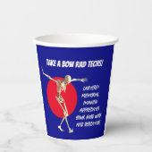 Bowing Skeleton Krass Tech Wertschätzung Pappbecher (Vorderseite)