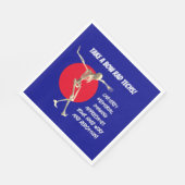 Bowing Skeleton Krass Tech Wertschätzung Serviette (Ecke)