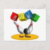 Bowl a Rama Bowling Postkarte (Vorderseite)