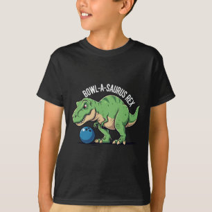 Bowl-a-saurus Rex Lustiger Dinosaurier Bowling Hum T-Shirt
