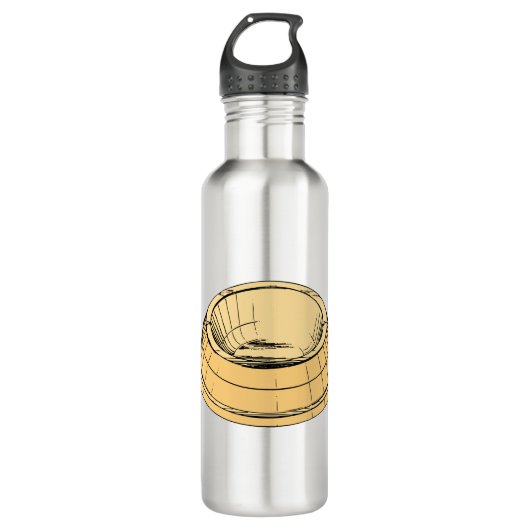 Bowl Dish Pet Cat Plate Leere Food Hund Peach Edelstahlflasche (Vorderseite)