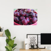 Bowl Full of Cherries Poster (Heimbüro)