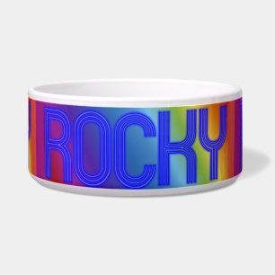 Bowl für Hund mit Rocky gefüttert Napf