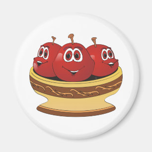 Bowl gefüllt mit Cherries Cartoon Magnet