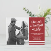 Bowl Jelly Pregnancy Foto Announccard Ankündigung (Stehend Vorderseite)