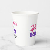 Bowl Kids Bowling Birthday Party Pappbecher (Rechts)