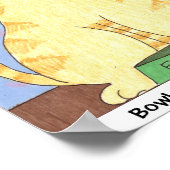 Bowl. Leer. Essen. Jetzt. Poster (Ecke)