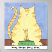 Bowl. Leer. Essen. Jetzt. Poster (Vorne)