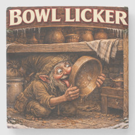 Bowl Licker Icelandic Yule Lad Steinuntersetzer
