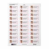 Bowl Me over Valentine Bear Address Labels d1 (Vorne)