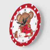 Bowl Me Over Valentine's Day Wall Clock d2 Große Wanduhr (Winkel)