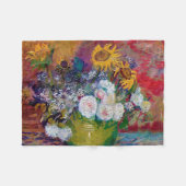 Bowl mit Blume, Van Gogh Fleecedecke (Vorderseite (Horizontal))