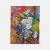 Bowl mit Blume, Van Gogh Fleecedecke (Vorderseite)