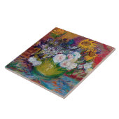 Bowl mit Blume, Van Gogh Fliese (Seite)