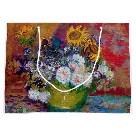 Bowl mit Blume, Van Gogh Große Geschenktüte (Vorderseite)