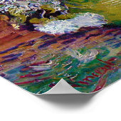 Bowl mit Blume, Van Gogh Poster (Ecke)