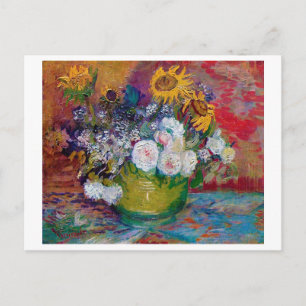 Bowl mit Blume, Van Gogh Postkarte