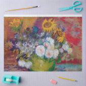 Bowl mit Blume, Van Gogh Seidenpapier (Basteln)