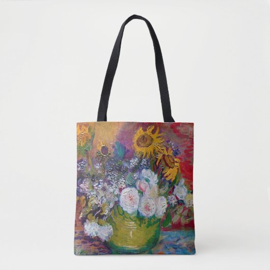Bowl mit Blume, Van Gogh Tasche (Vorderseite)