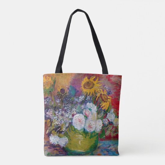 Bowl mit Blume, Van Gogh Tasche (Rückseite)