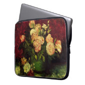 Bowl mit Peongs und Rose, Vincent van Gogh Laptopschutzhülle (Vorderseite Links)
