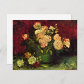 Bowl mit Peongs und Rose von Vincent van Gogh (Vorne/Hinten)