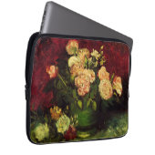 Bowl mit Peongs und Rose von Vincent van Gogh Laptopschutzhülle (Vorne Rechts)