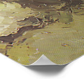 Bowl mit Peongs und Rose von Vincent van Gogh Poster (Ecke)