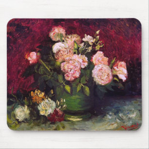 Bowl mit Peonies & Rose Van Gogh Fine Art Mousepad
