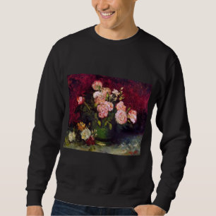 Bowl mit Peonies & Rose Van Gogh Fine Art Sweatshirt