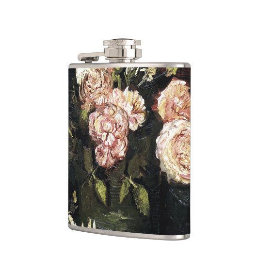 Bowl mit Peonys und Rose - Gogh Flachmann (Links)