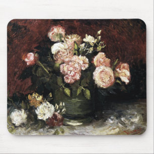 Bowl mit Peonys und Rose - Gogh Mousepad