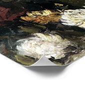 Bowl mit Peonys und Rose - Gogh Poster (Ecke)