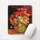 Bowl mit Zinnias von Vincent van Gogh, Mousepad (Mit Mouse)