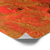 Bowl mit Zinnias von Vincent van Gogh, Poster (Ecke)