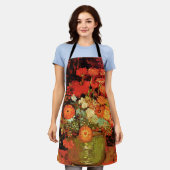 Bowl mit Zinnias von Vincent van Gogh Schürze (Getragen)