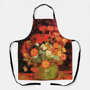 Bowl mit Zinnias von Vincent van Gogh Schürze