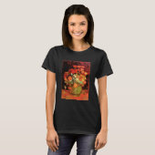 Bowl mit Zinnias von Vincent van Gogh, T-Shirt (Vorne ganz)