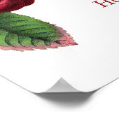 Bowl of Cherries Fruchtlebensmittel Zitat Red Gree Poster (Ecke)