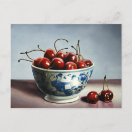 Bowl of Cherries Postcard Postkarte