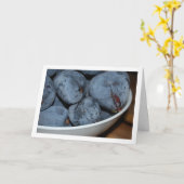 Bowl of Fig Fruit Karte (Gelbe Blume)