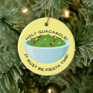 Bowl of Guacamole Keramik Ornament