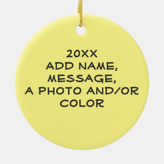 Bowl of Guacamole Keramik Ornament (Hinten)