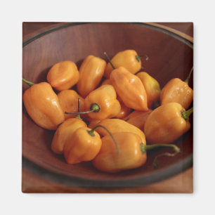 Bowl of habanero Paprikaschoten, Traditionelles Es Magnet