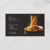 Bowl of lo mein mit Kopierraum Visitenkarte (Rückseite)