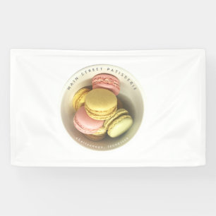 Bowl of Macarons Foto Food Business Banner