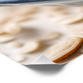 Bowl of Oatmeal with Blueberries Poster (Ecke)