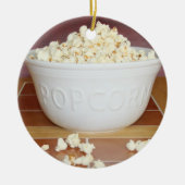 Bowl of Popcorn Keramik Ornament (Vorne)
