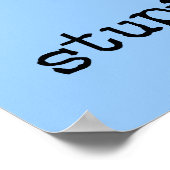 Bowl of Stupid Funny Poster (Ecke)